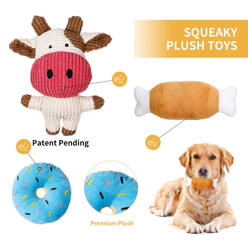 Toozey plush squeaker close-up highlighting soft texture and safe play