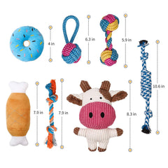 Toozey toys in small puppy paws demonstrating engaging interactive play