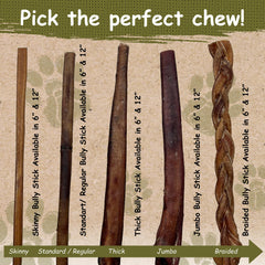 Top Dog Chews size comparison in hand shows 6-inch scale