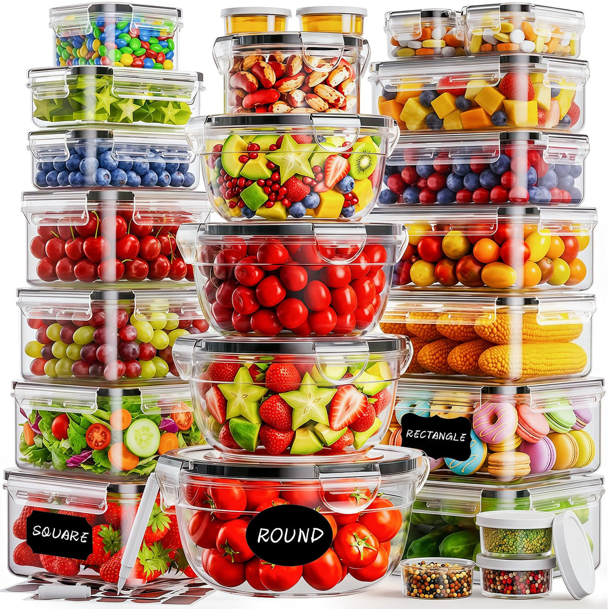TOPCHASE front packaging showing full 50-piece set and organized layout benefit