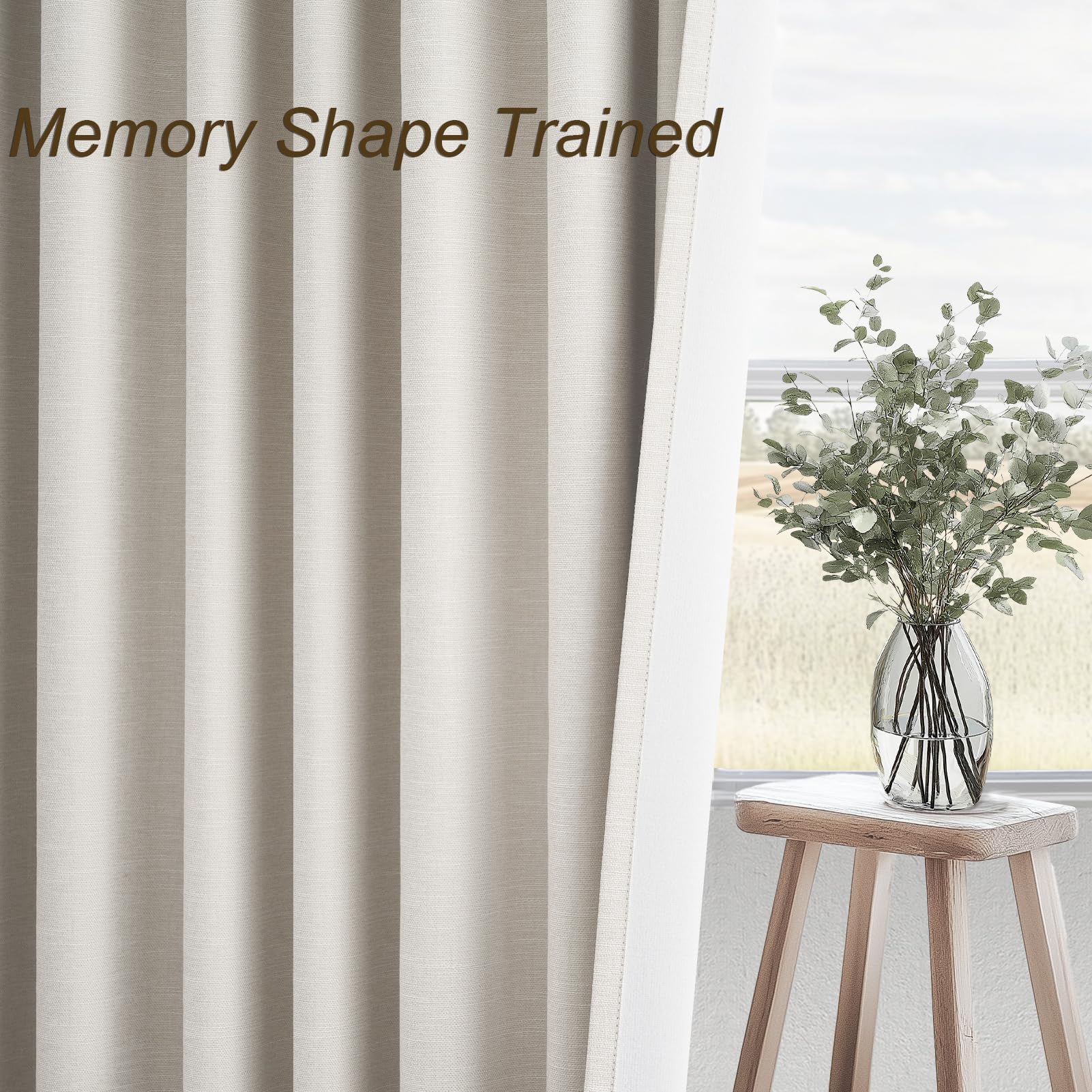 Topfinel pinch pleat and back tab detail showing neat hanging and tailored finish