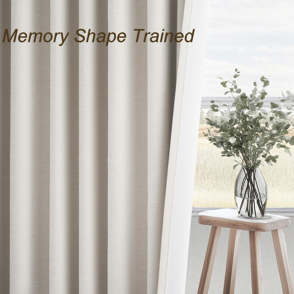 Topfinel pinch pleat and back tab detail showing neat hanging and tailored finish