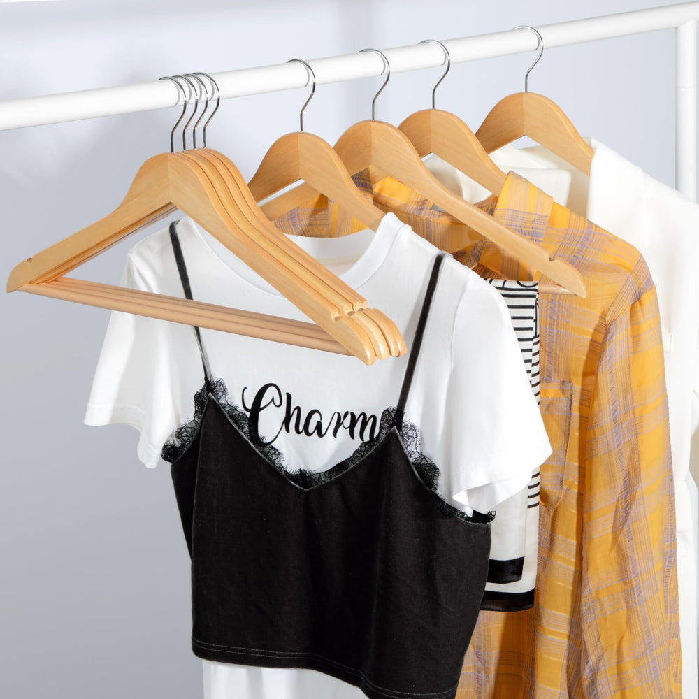 TOPIA HANGER closet lifestyle display organizing coats and suits neatly