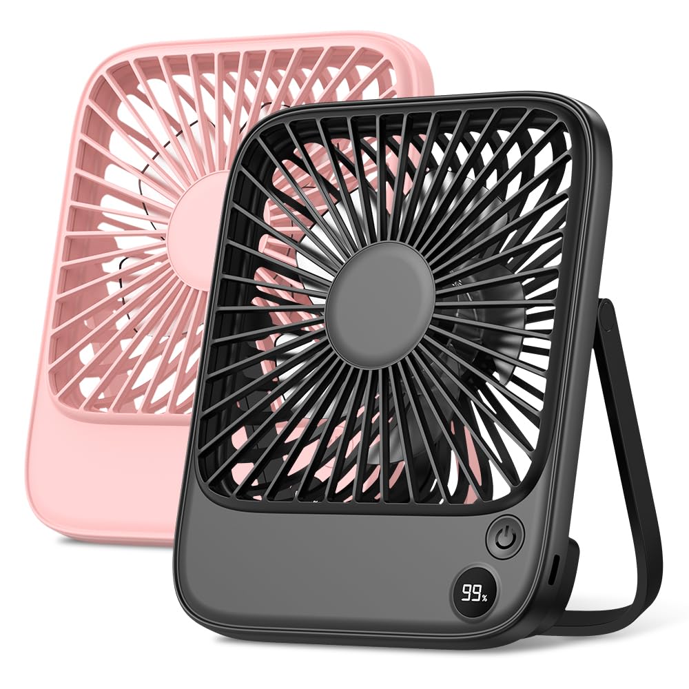 TOPK front view of two fans showing compact design and color contrast benefit