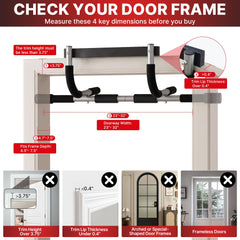 TOPOKO installed in a standard doorway demonstrating space-saving fit benefit