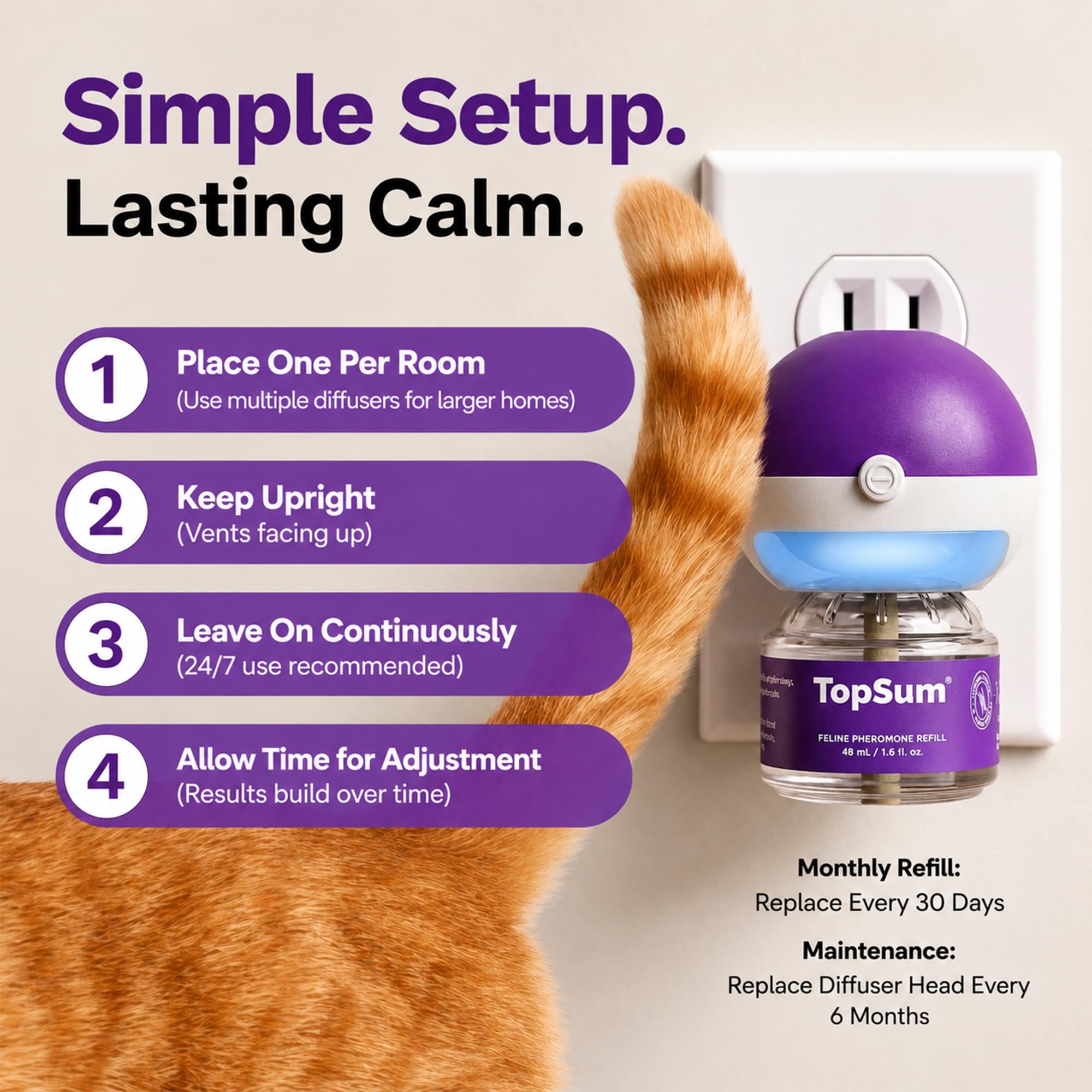 TopSum liquid refill texture close-up highlighting odorless formulation benefit