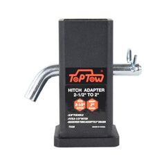 TOPTOW adapter installed with 2" ball mount on pickup, enables accessory compatibility