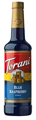 Torani Italian soda served over ice showcasing bright appearance and refreshment