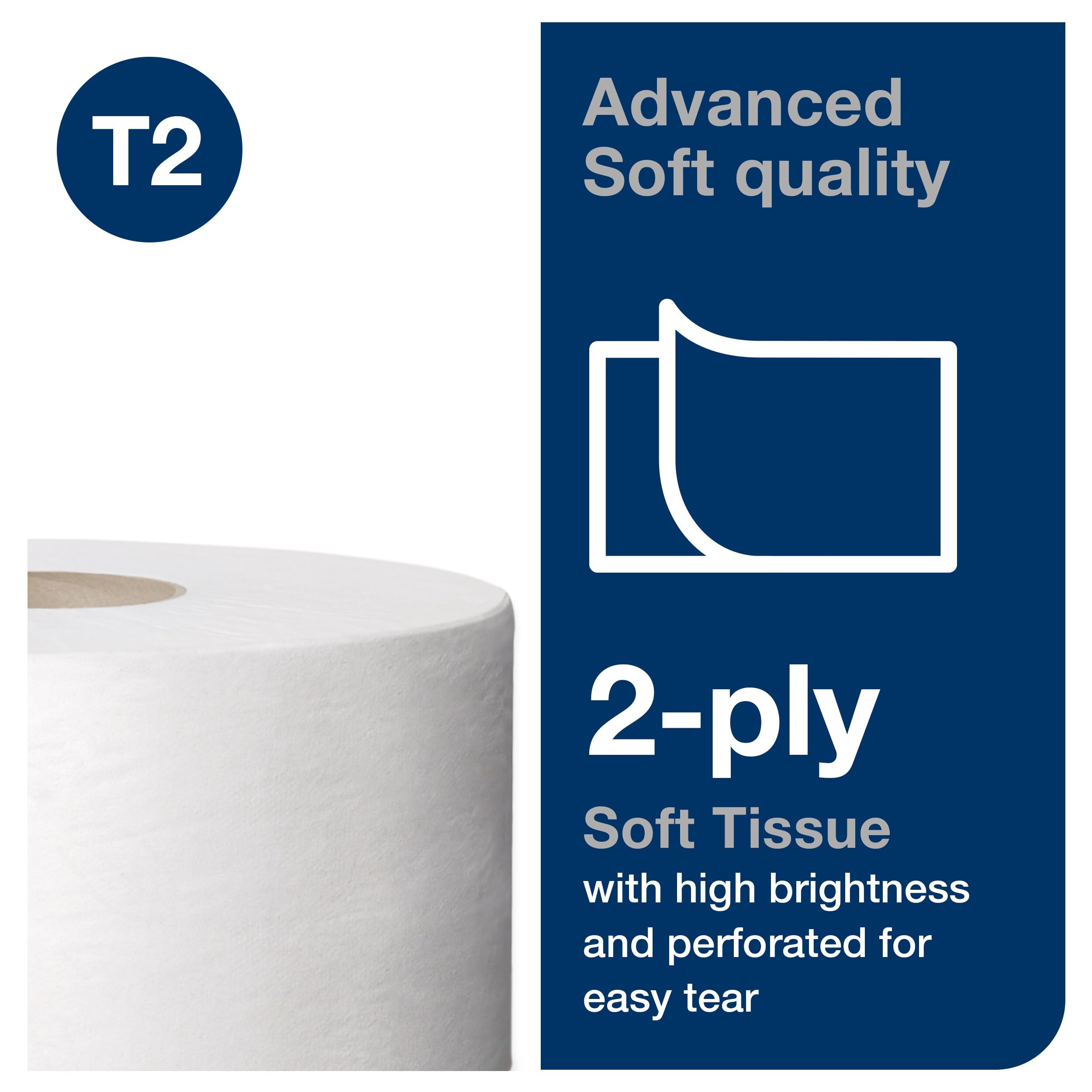 Tork Easy Carry Handle on roll for effortless transport and stocking
