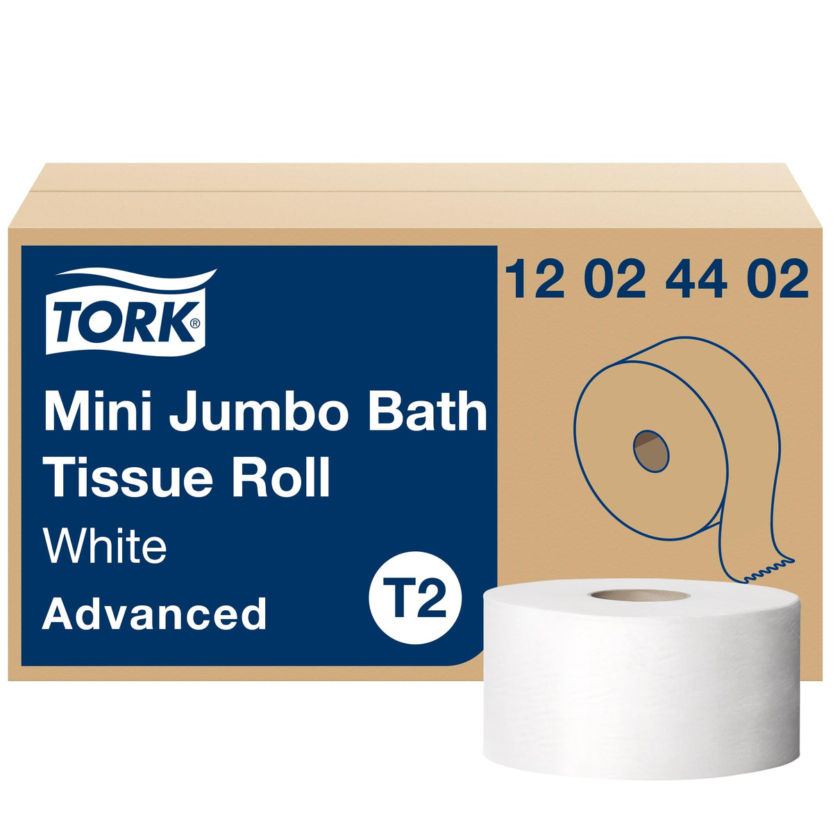 Tork front packaging showing product name and size, highlighting high capacity