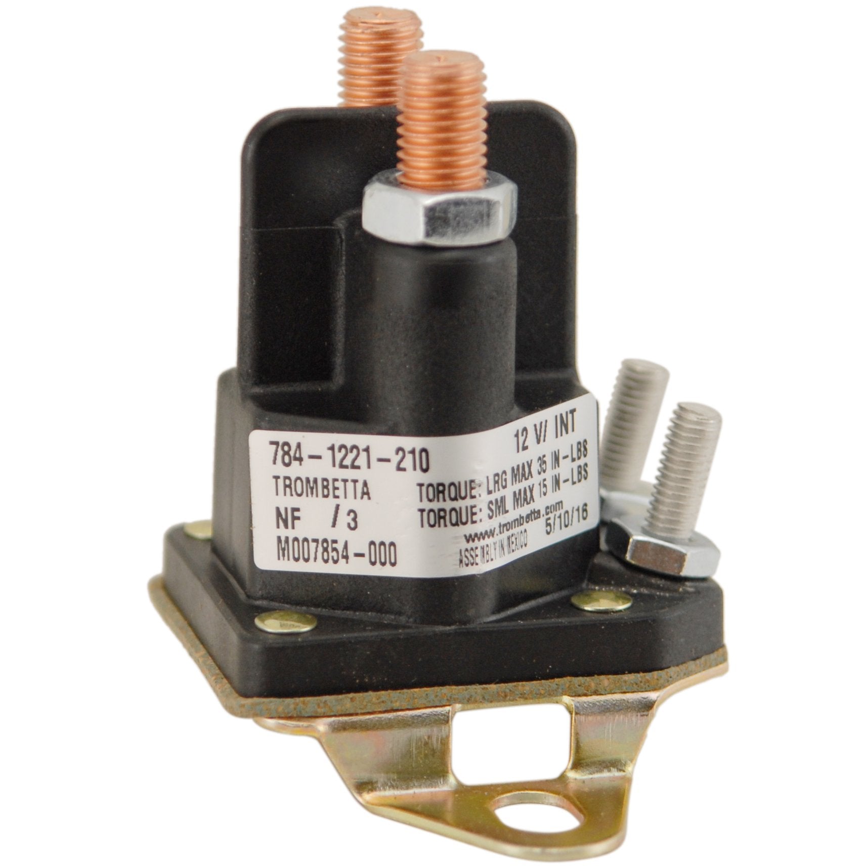 Toro solenoid 117-1197 front view showing mounting and terminals for reliable fit