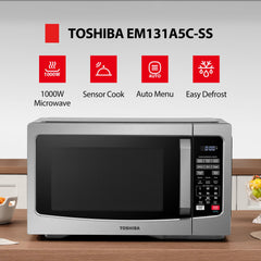 TOSHIBA interior and 12.4-inch turntable showing usable capacity
