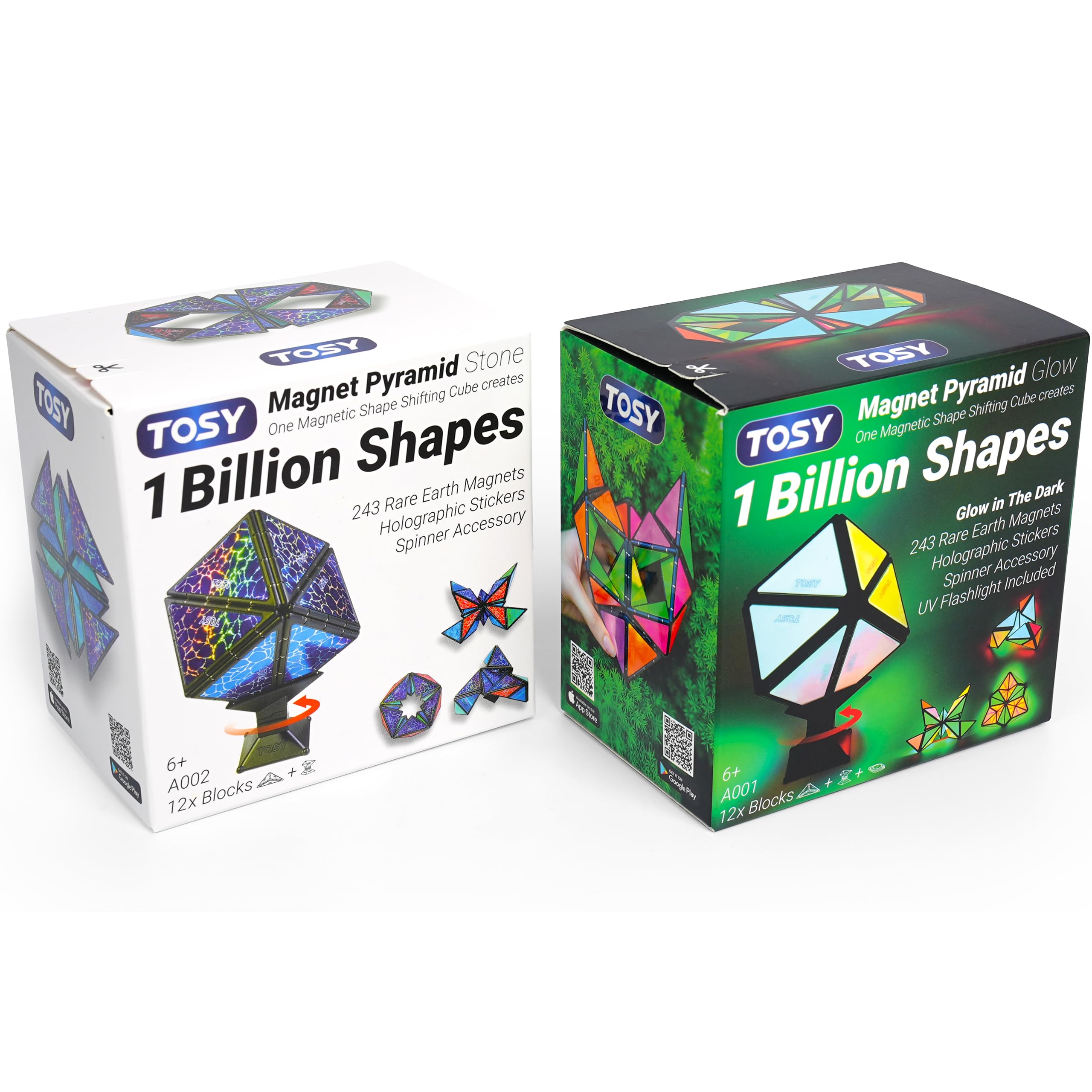 TOSY Magnet Pyramid front packaging showing product and accessories for clear unboxing