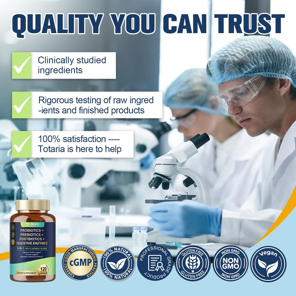 Totaria ingredient scoop with prebiotic fibers highlighting nourishment for bacteria