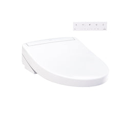 TOTO front profile elongated seat showing sleek design and comfortable fit