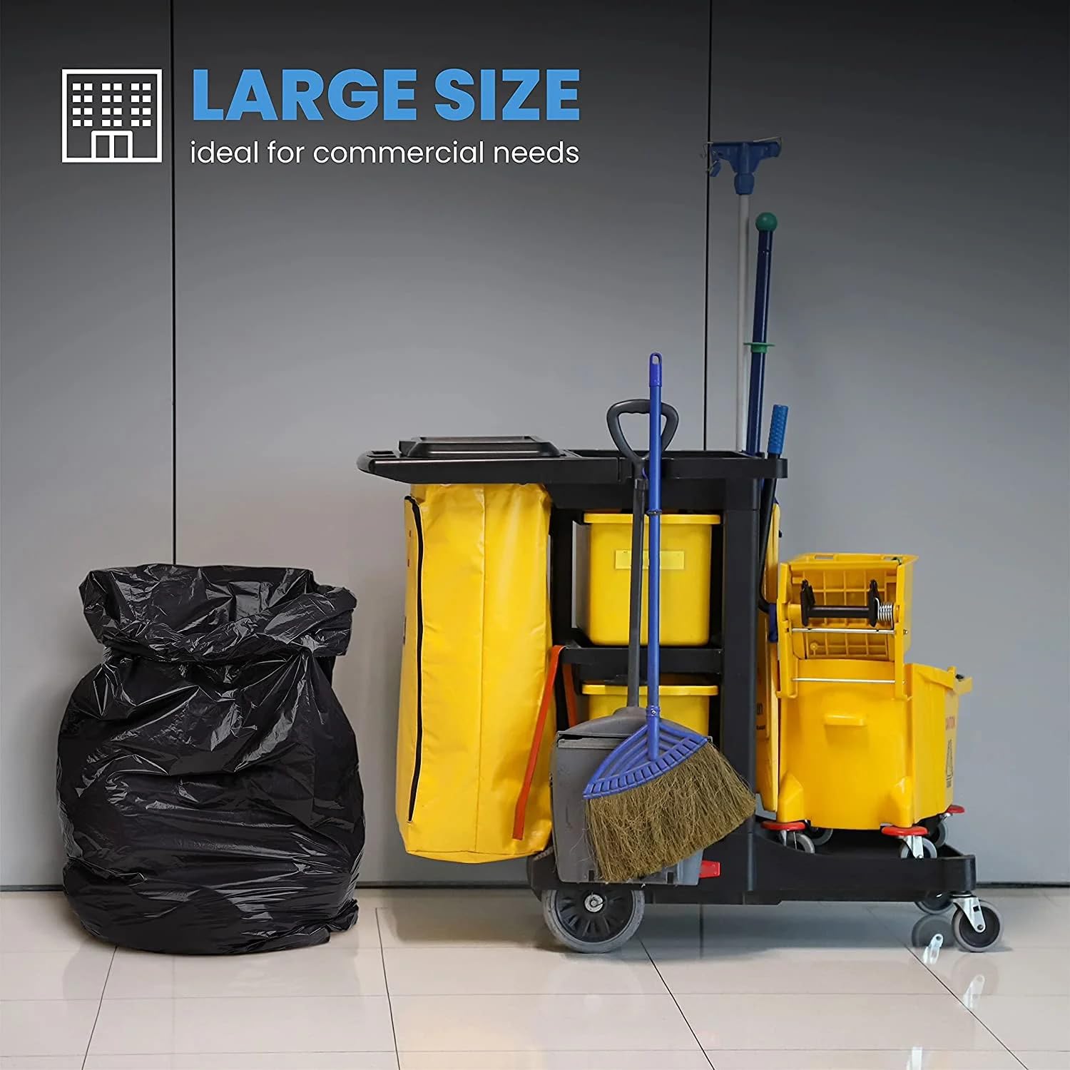 ToughBag used for yard cleanup with leaves showing capacity for large-volume debris