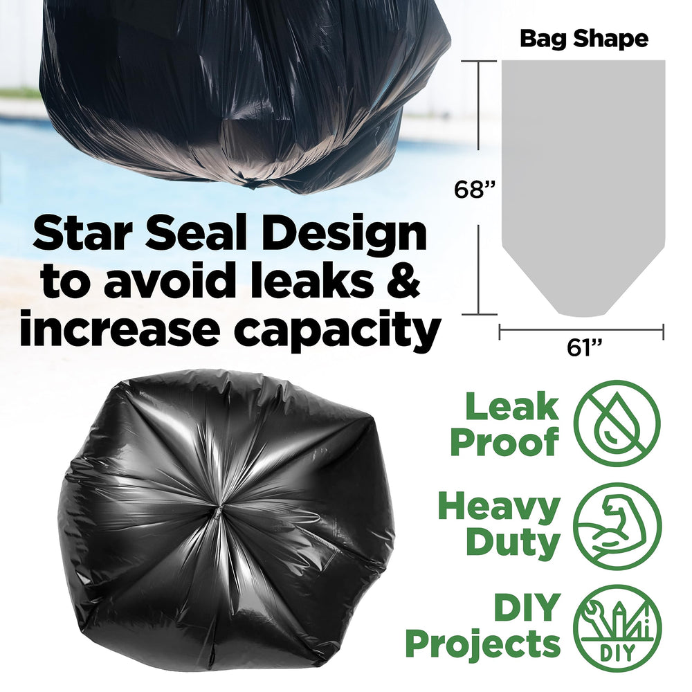 ToughBag open bag laid flat highlighting large 61x68-inch capacity