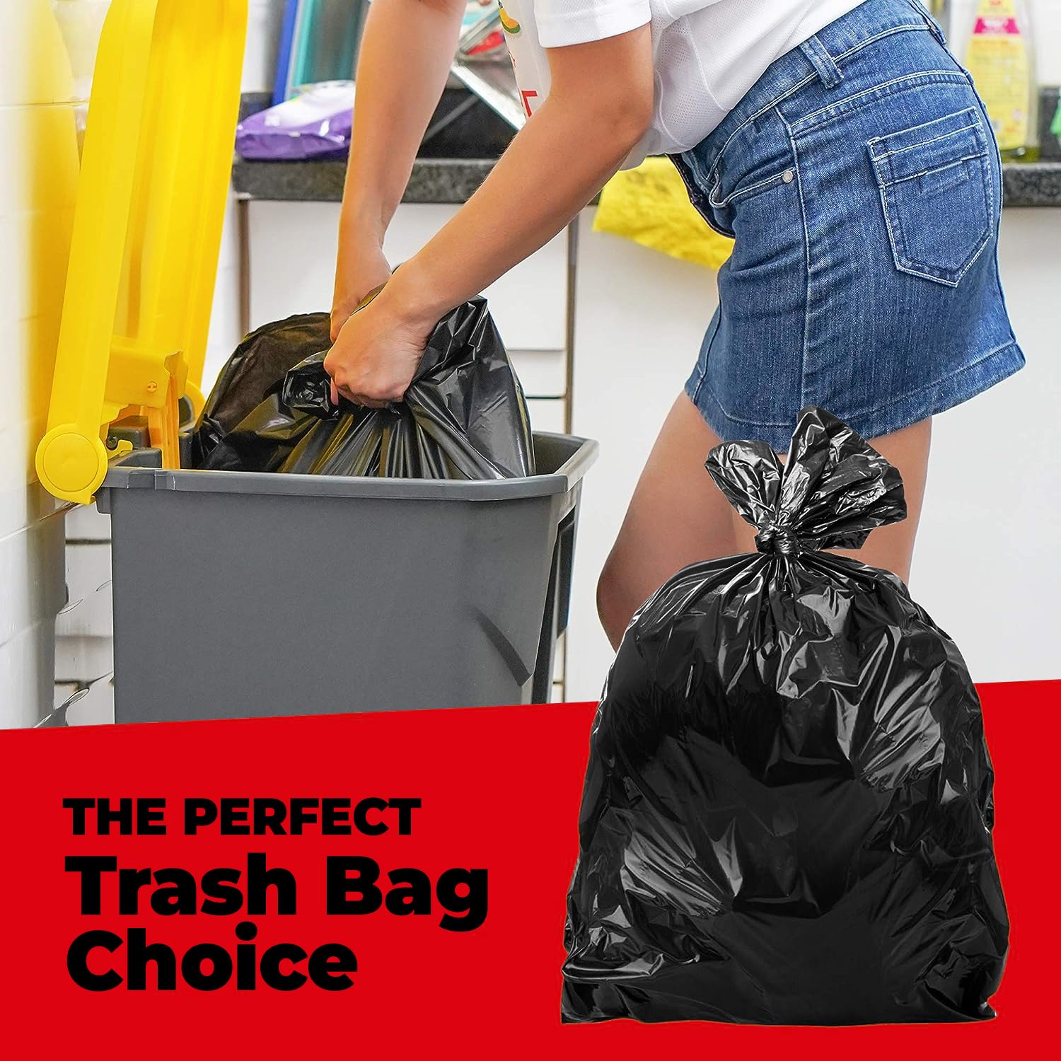 ToughBag recycled material label emphasizing lower environmental impact