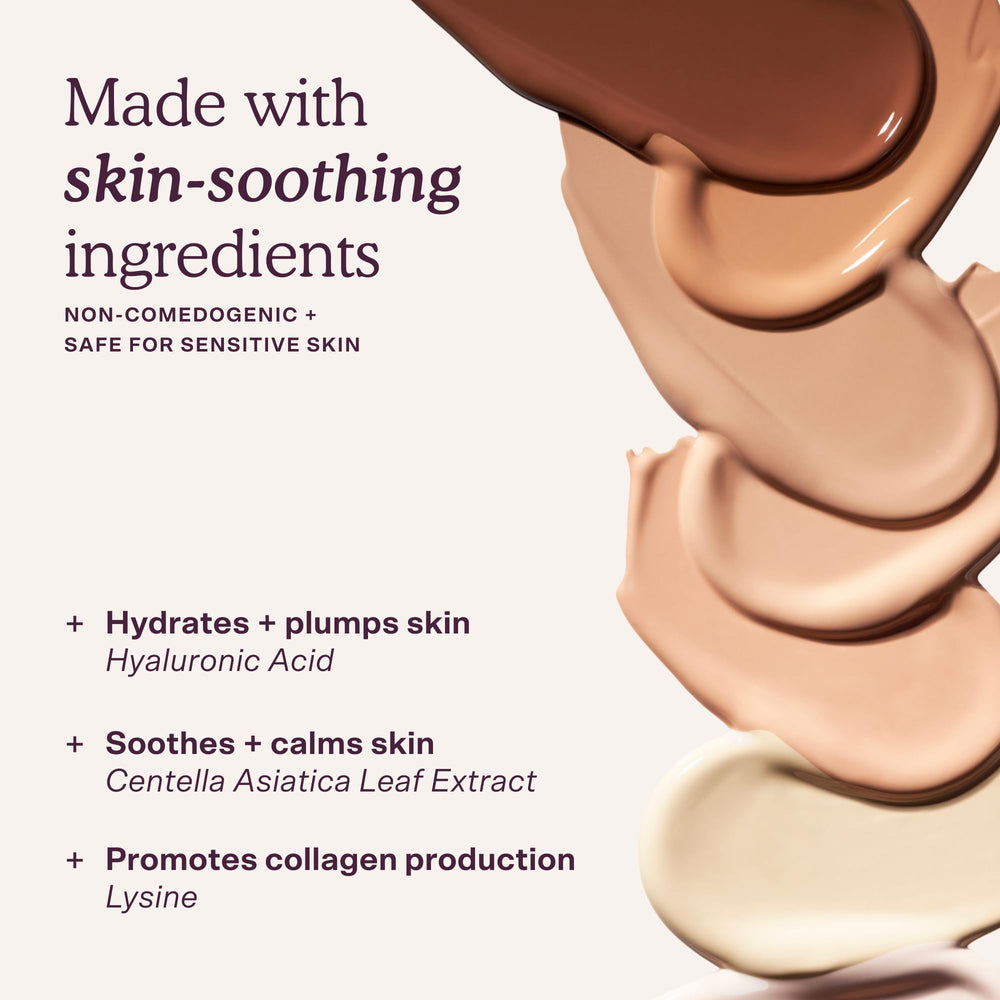 Tower 28 ingredient focus with hyaluronic acid and centella soothing benefits