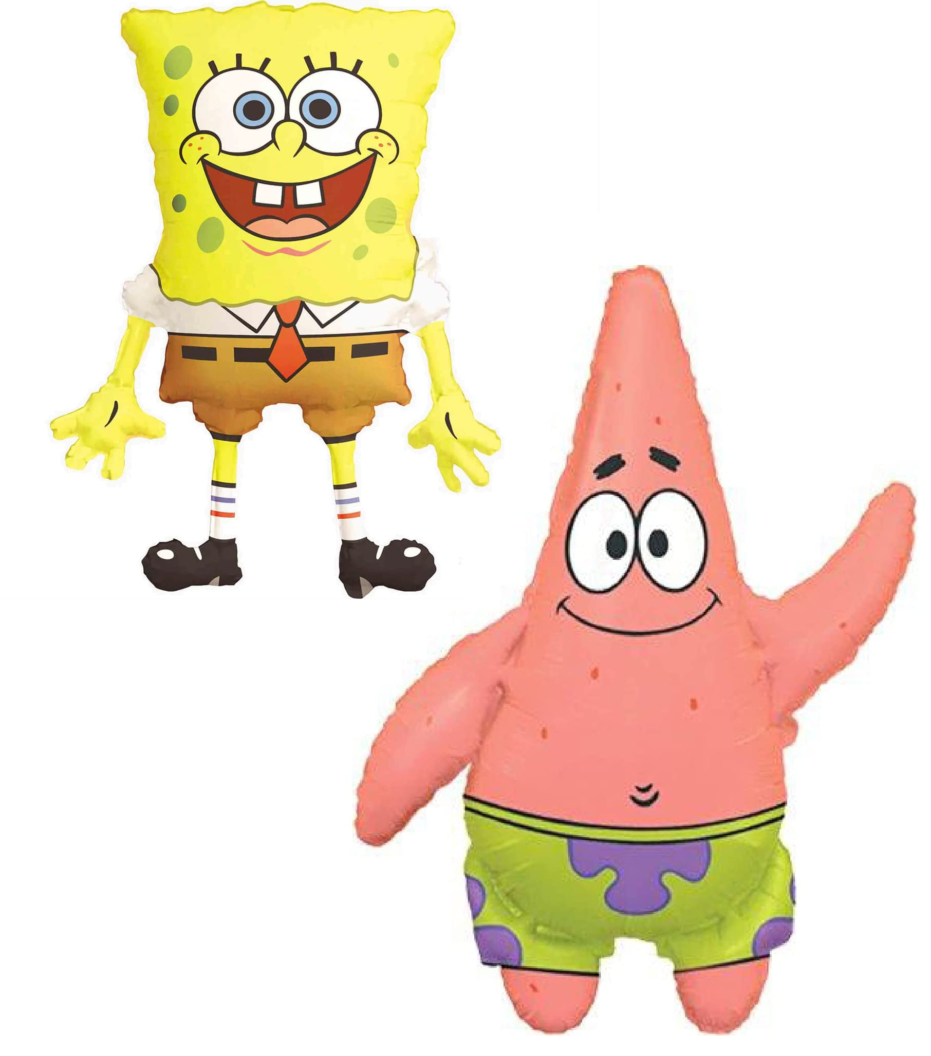 Toyland Spongebob and Patrick inflated view vibrant party centerpiece