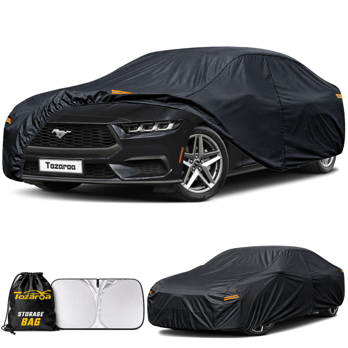 Tozaroa cover front profile showing full coupe protection and weather defense
