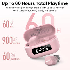 TOZO NC9 earbuds during outdoor run illustrating IPX8 sweat and rain resistance