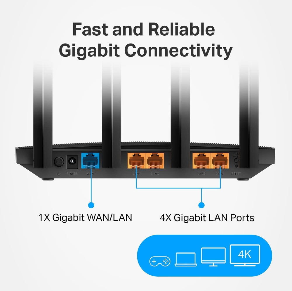 TP‑Link Archer A6 in living room providing stable streaming for family entertainment