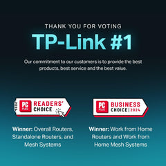 TP‑Link Deco XE75 top detail highlighting cooling and modern finish benefit
