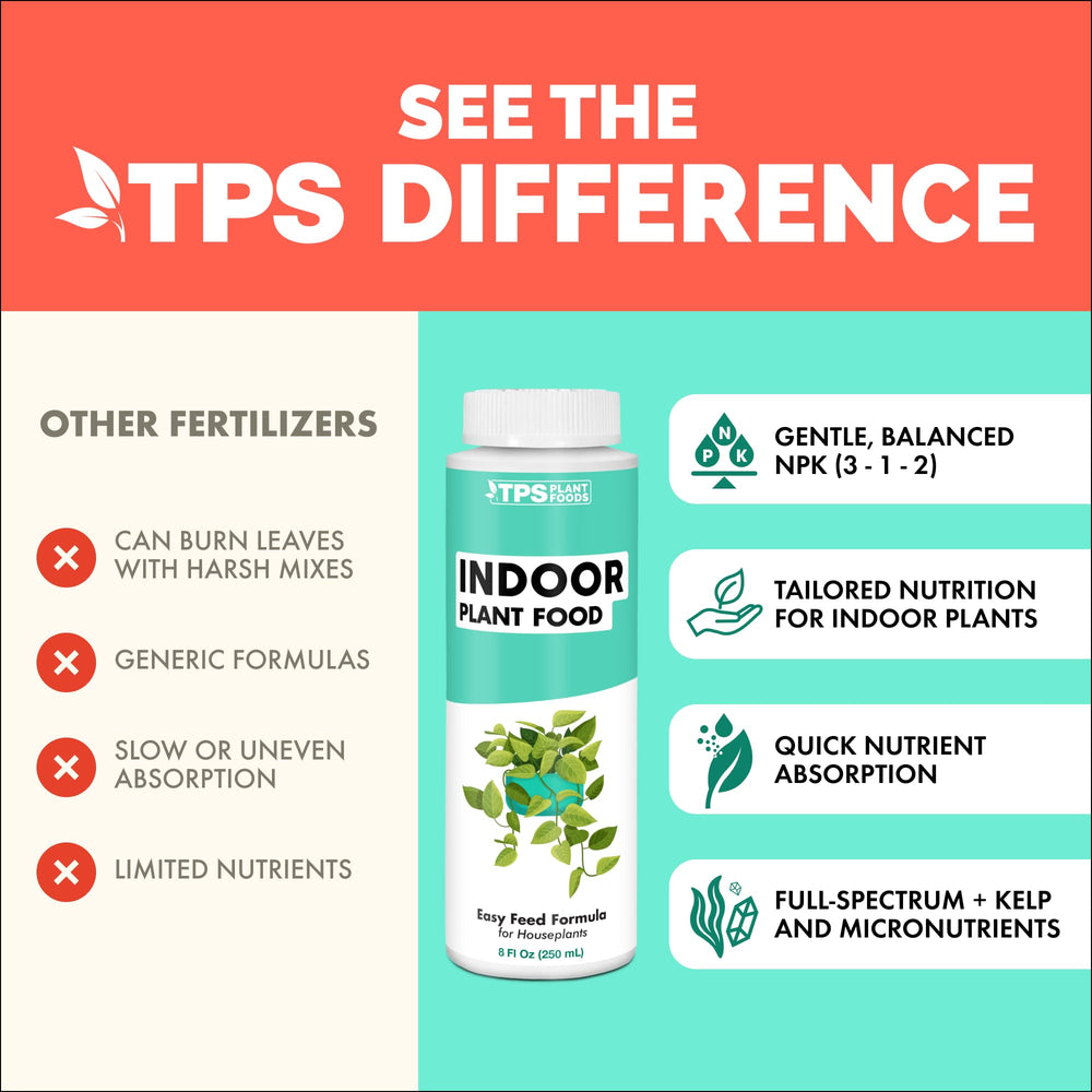 TPS NUTRIENTS being added while watering a pothos for healthier foliage