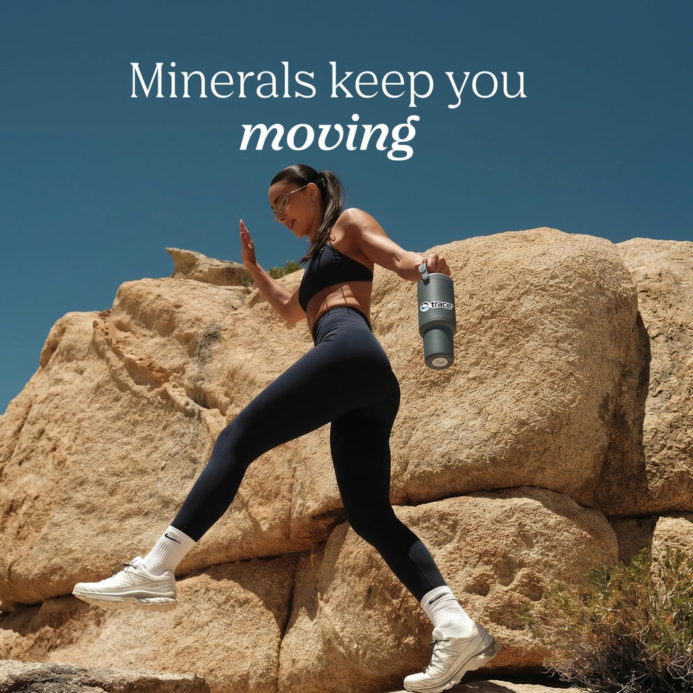Trace Minerals nutrition label detail displaying vitamins and mineral content benefit