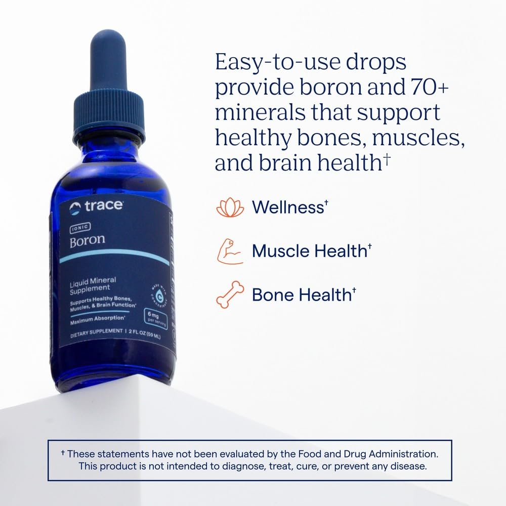 Trace Minerals close-up pouring dropper shows liquid consistency and easy dosing