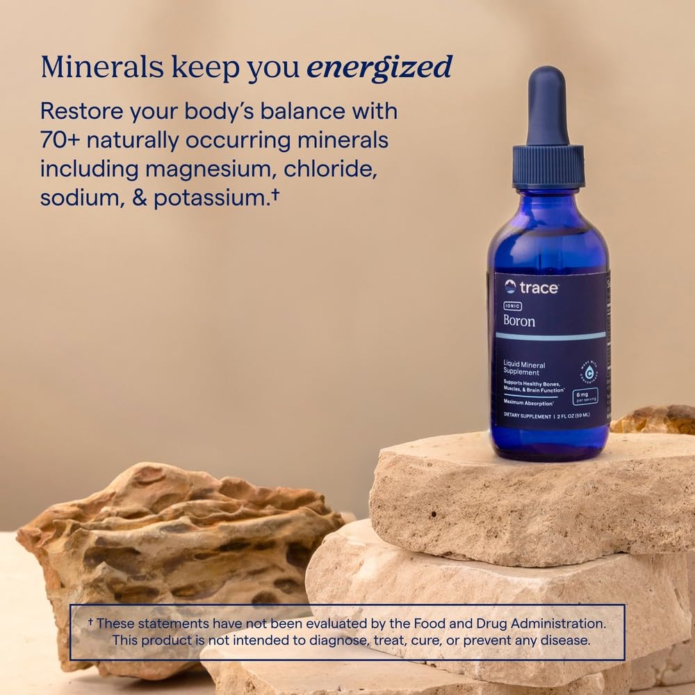 Trace Minerals liquid in glass demonstrating clarity and rapid mixing benefit