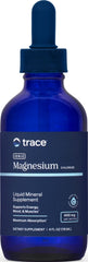 Trace Minerals bottle front label showing product name and size, clear branding benefit