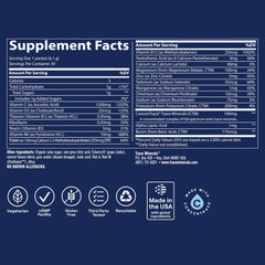 Trace Minerals mixed Acai Berry drink in glass demonstrating fast dissolving hydration