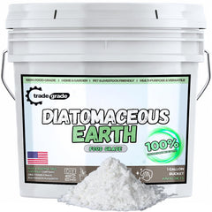 Trade Grade bucket front label showing food-grade purity and clear branding benefit