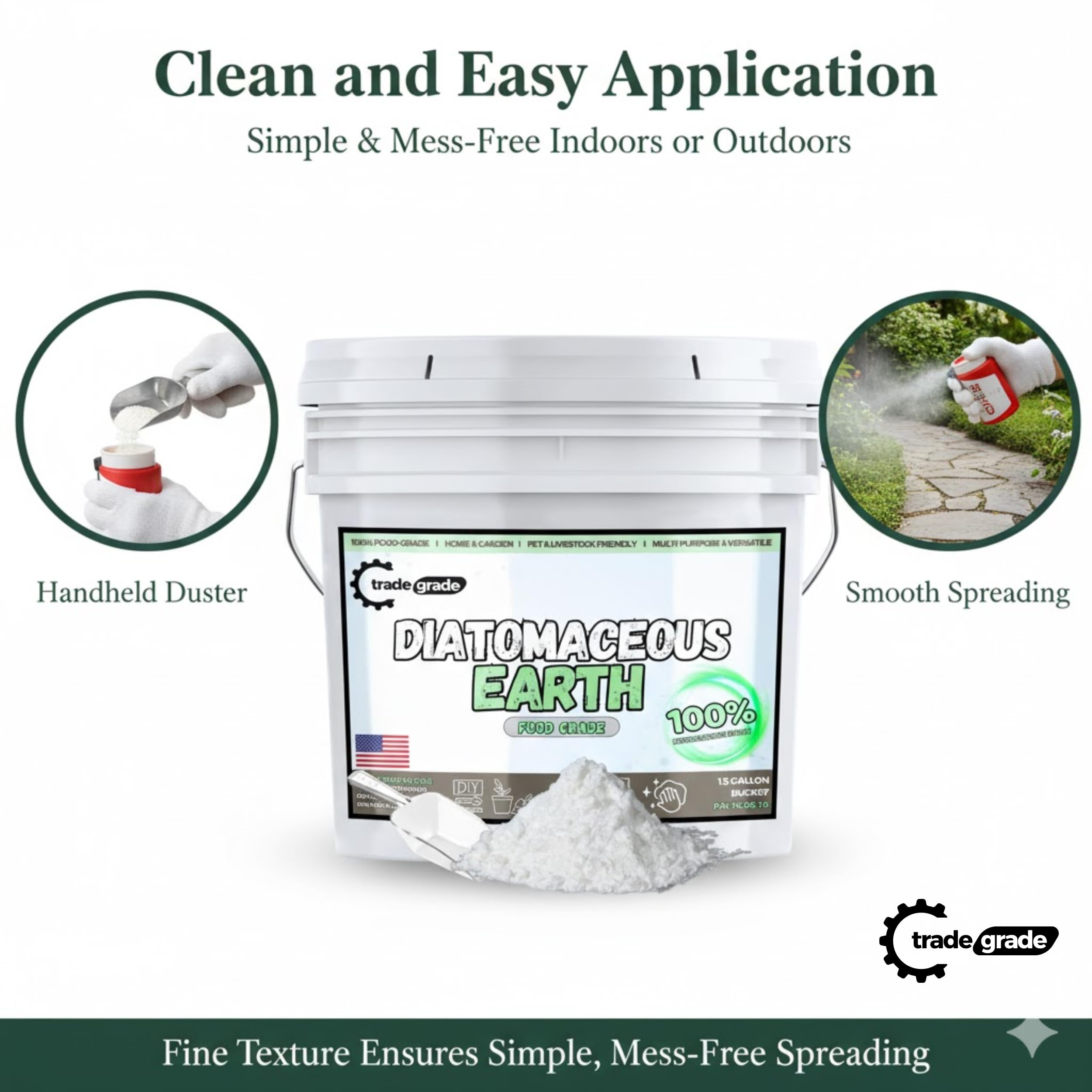 Trade Grade used near dry food storage showing pest-deterrent and preservative benefit