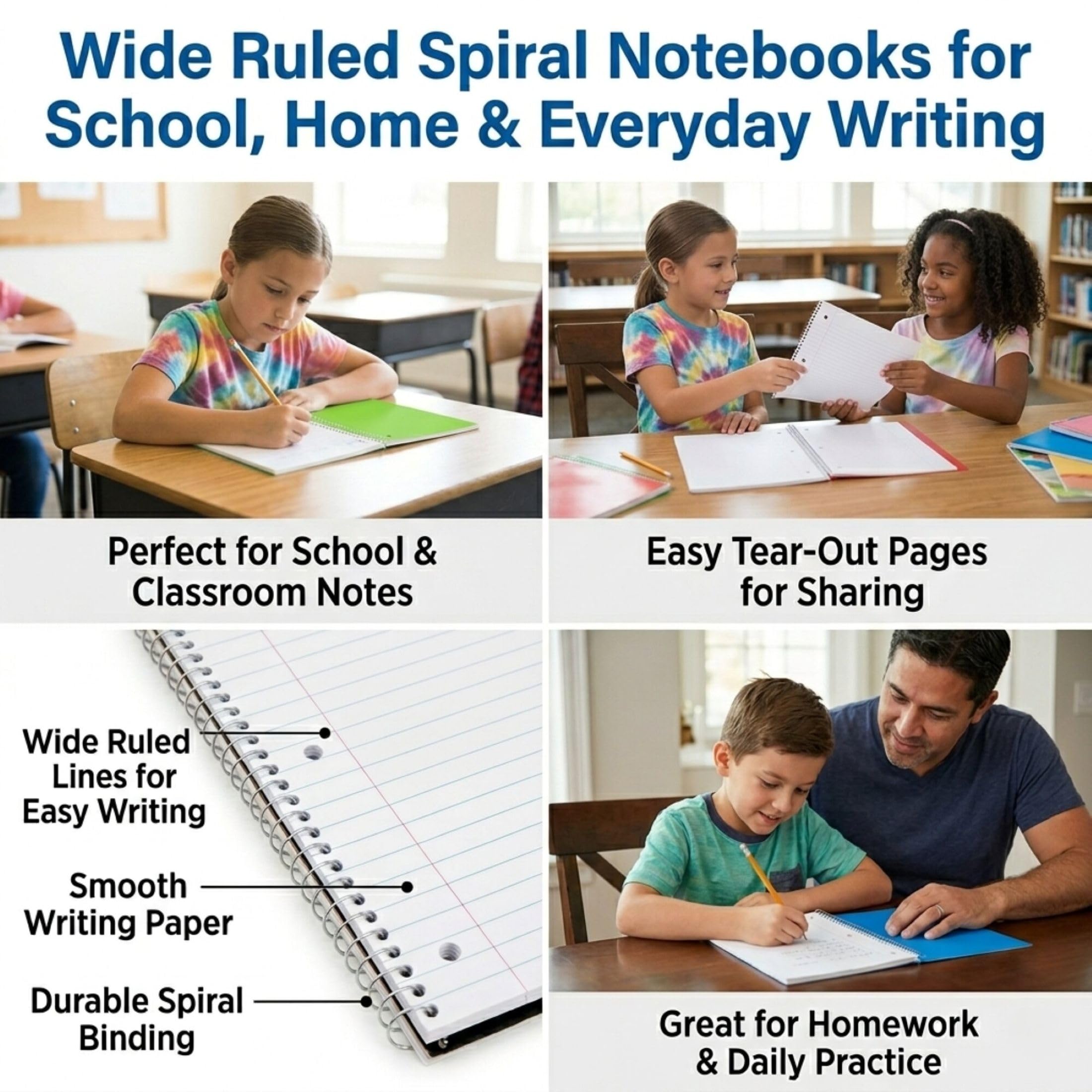 Trail maker spiral binding detail highlighting long-lasting secure binding benefit