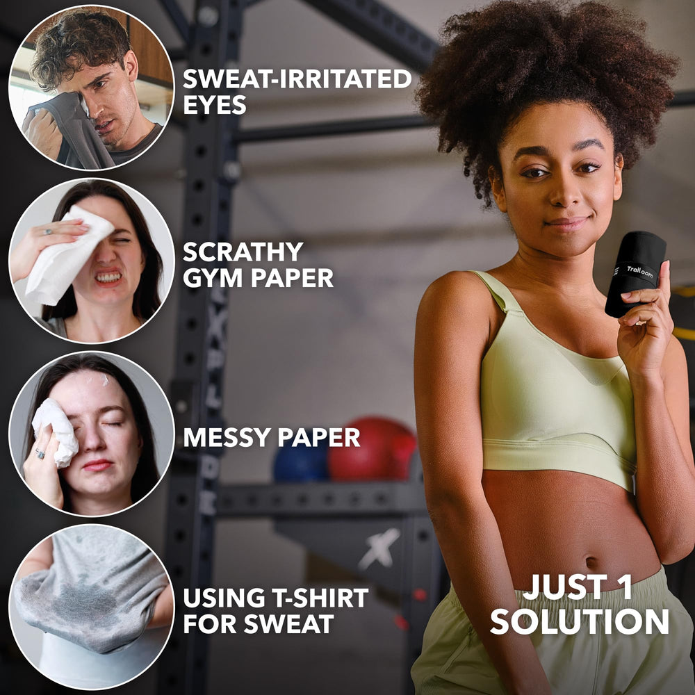 Trailoom unfolded full-size on gym bench covering body and equipment
