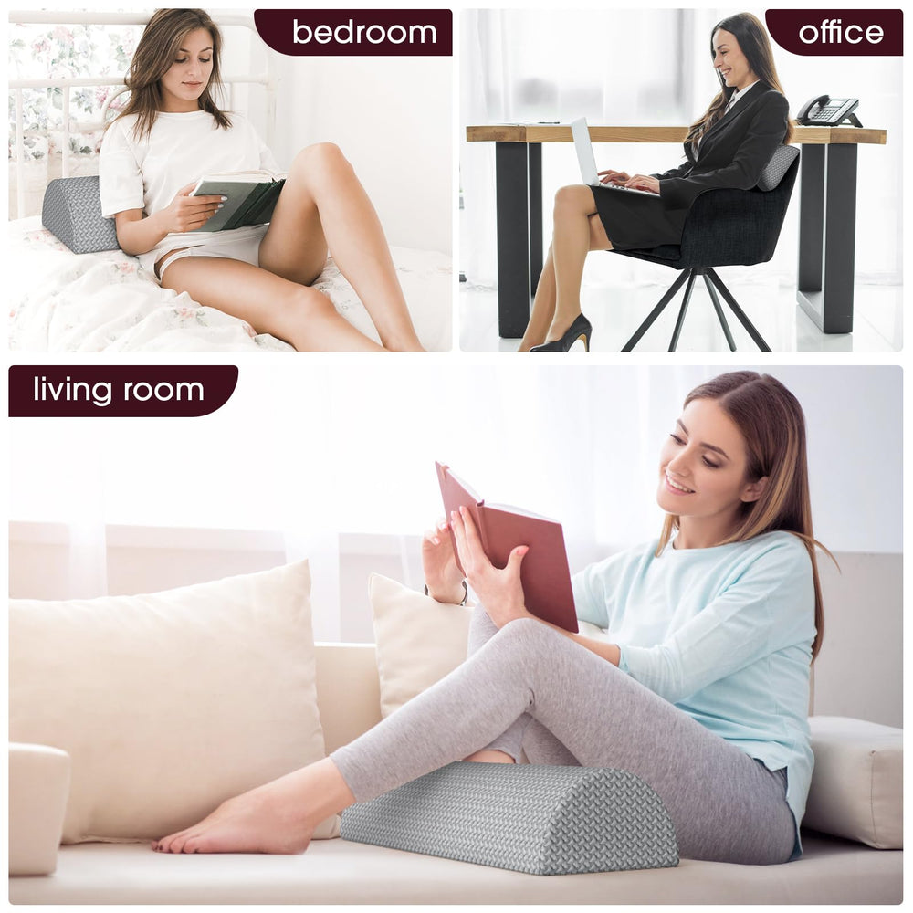 TranquilRelax knee pillow used during pregnancy offering pelvic and leg relief