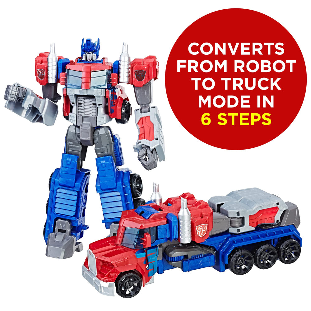 Transformers Optimus Prime close-up of sculpted head and paintwork for display appeal