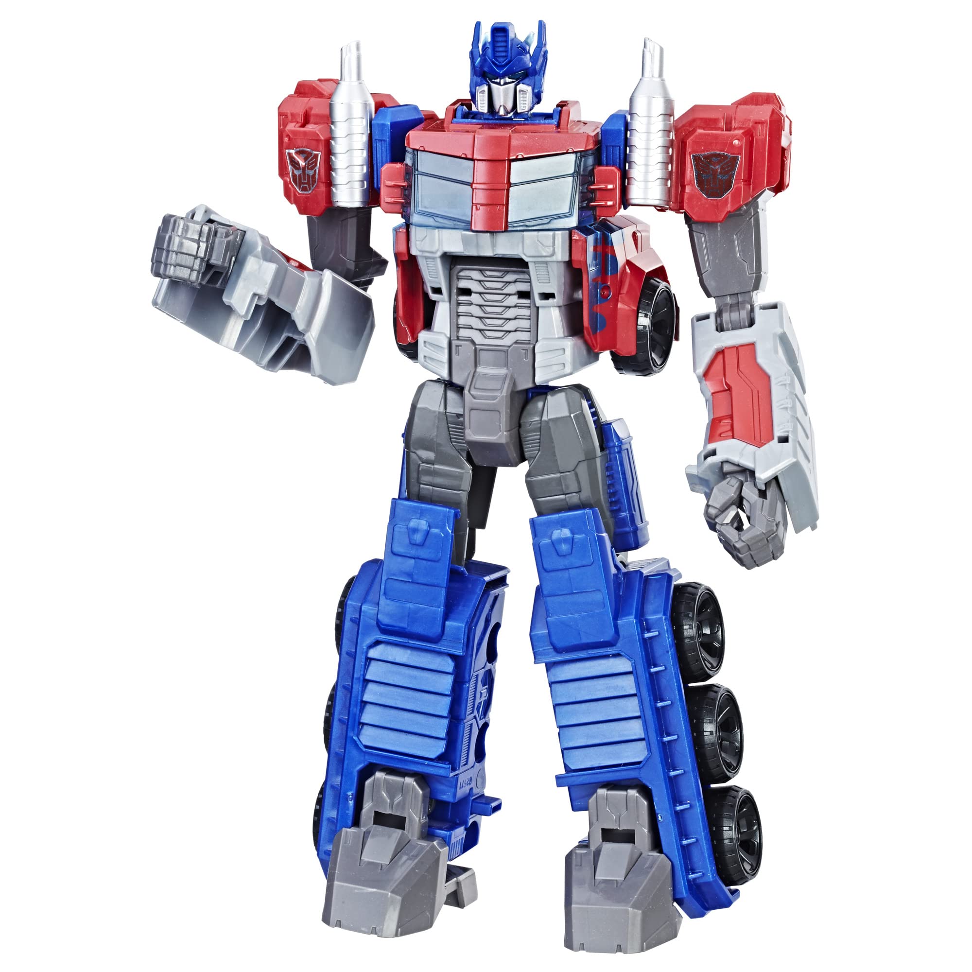 Transformers Optimus Prime front view showing heroic pose and collectible detailing