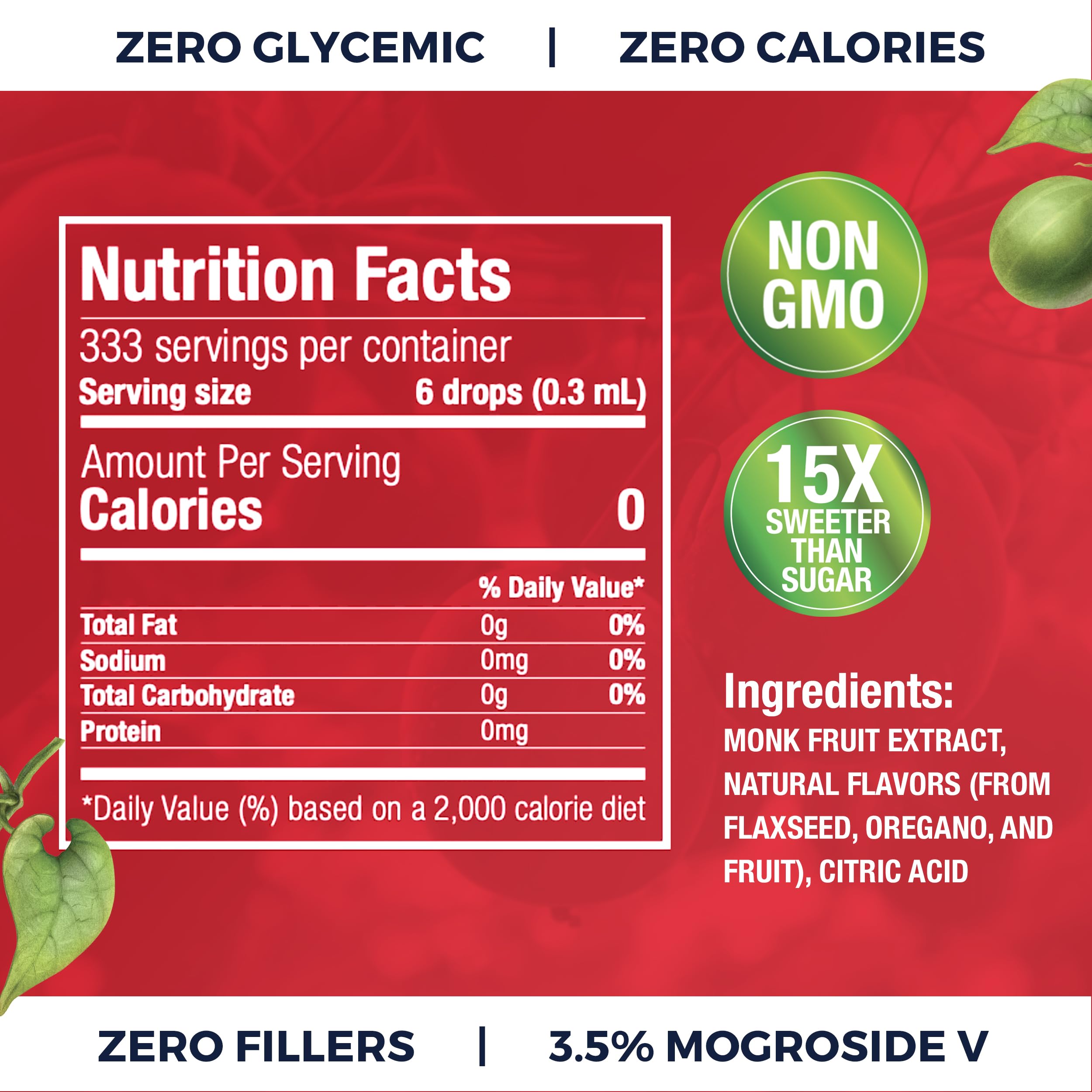 Transparency Foods monk fruit and natural flavor extracts showing source freshness