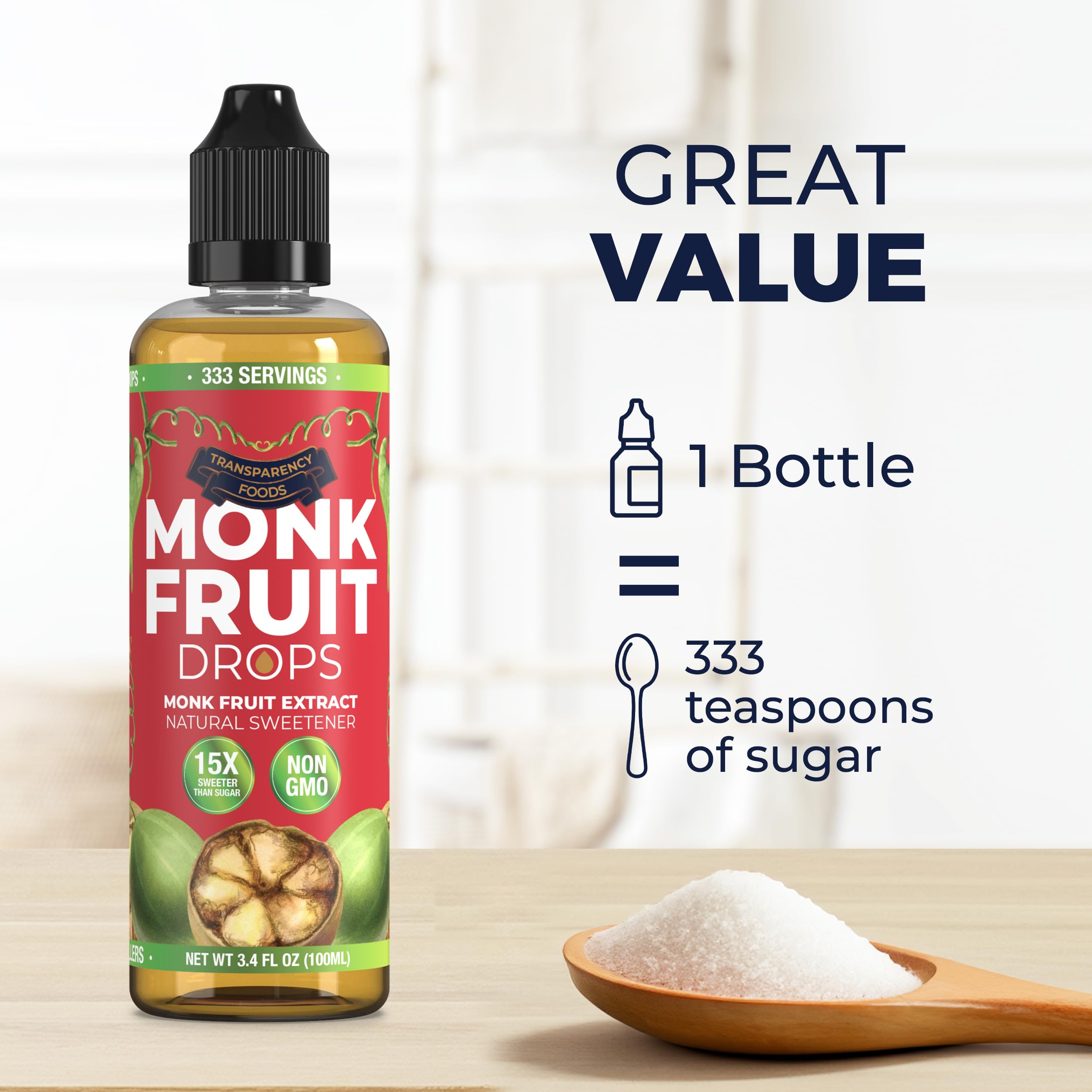 Transparency Foods label detail highlighting natural ingredients and no fillers