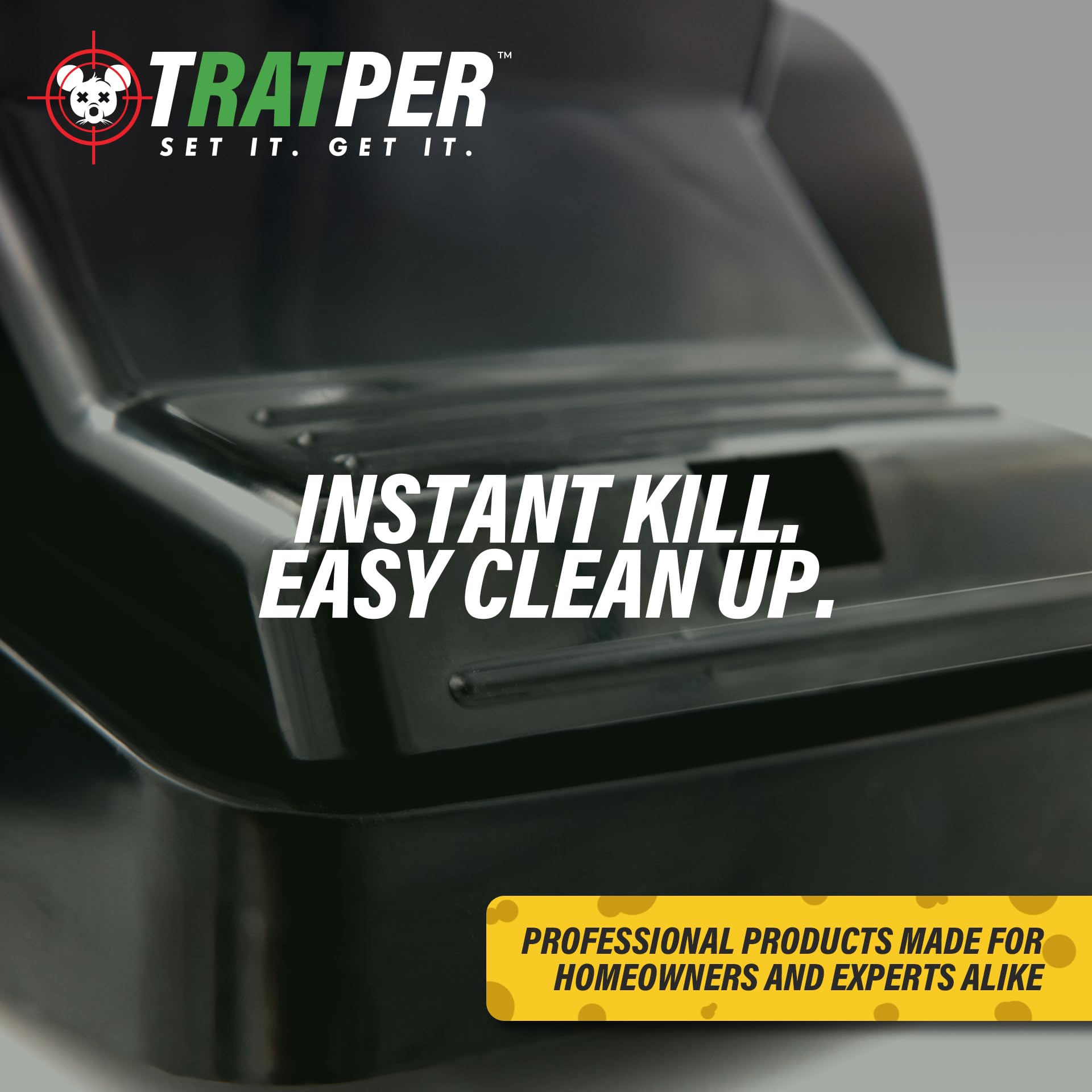 TRATPER outdoor placement beside foundation sheltering trap from weather