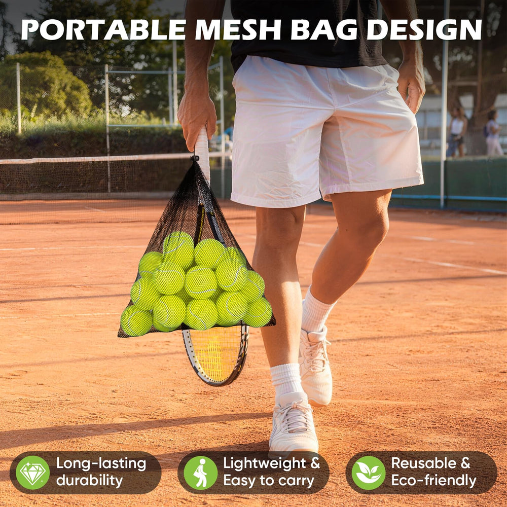 Treeroot balls in play on a tennis court illustrating visible flight tracking