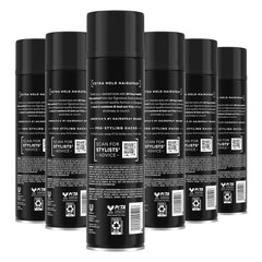 TRESemmé aerosol nozzle close-up delivering even spray for control