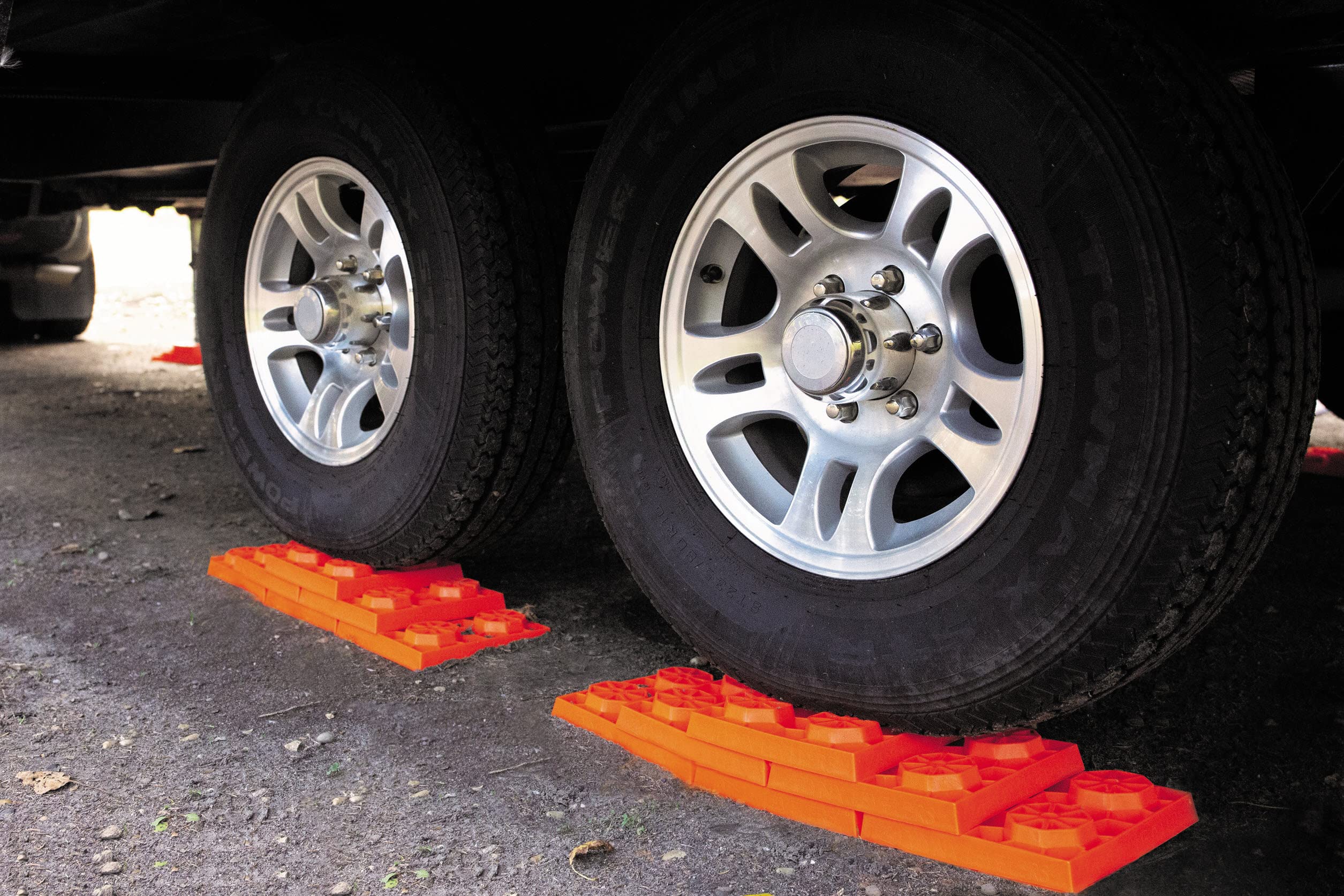 Tri-Lynx blocks staged at a campsite to illustrate real-world convenience