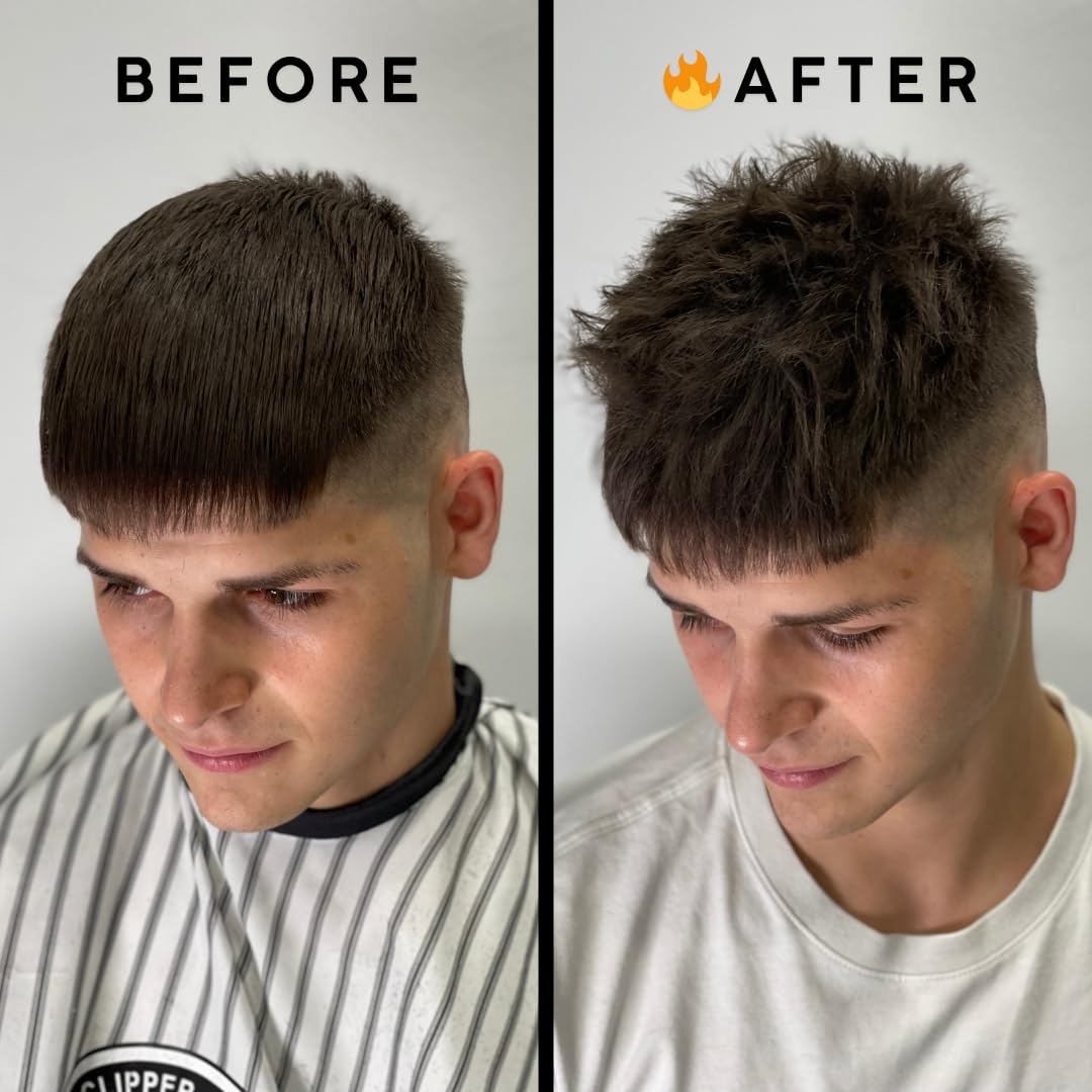 Tribal Chimp powder in hair detail delivering natural texture and matte benefit