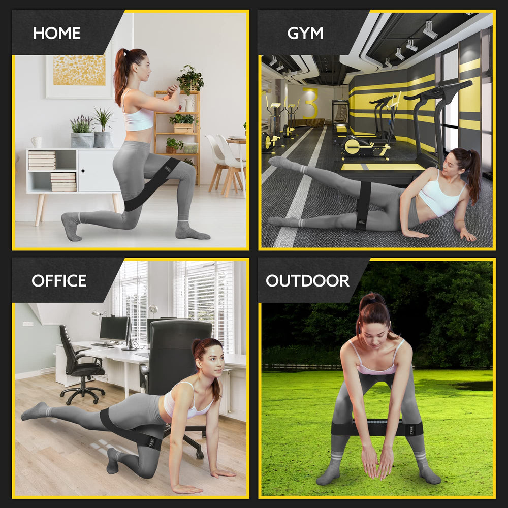 Tribe Lifting label showing resistance levels and durable fabric construction