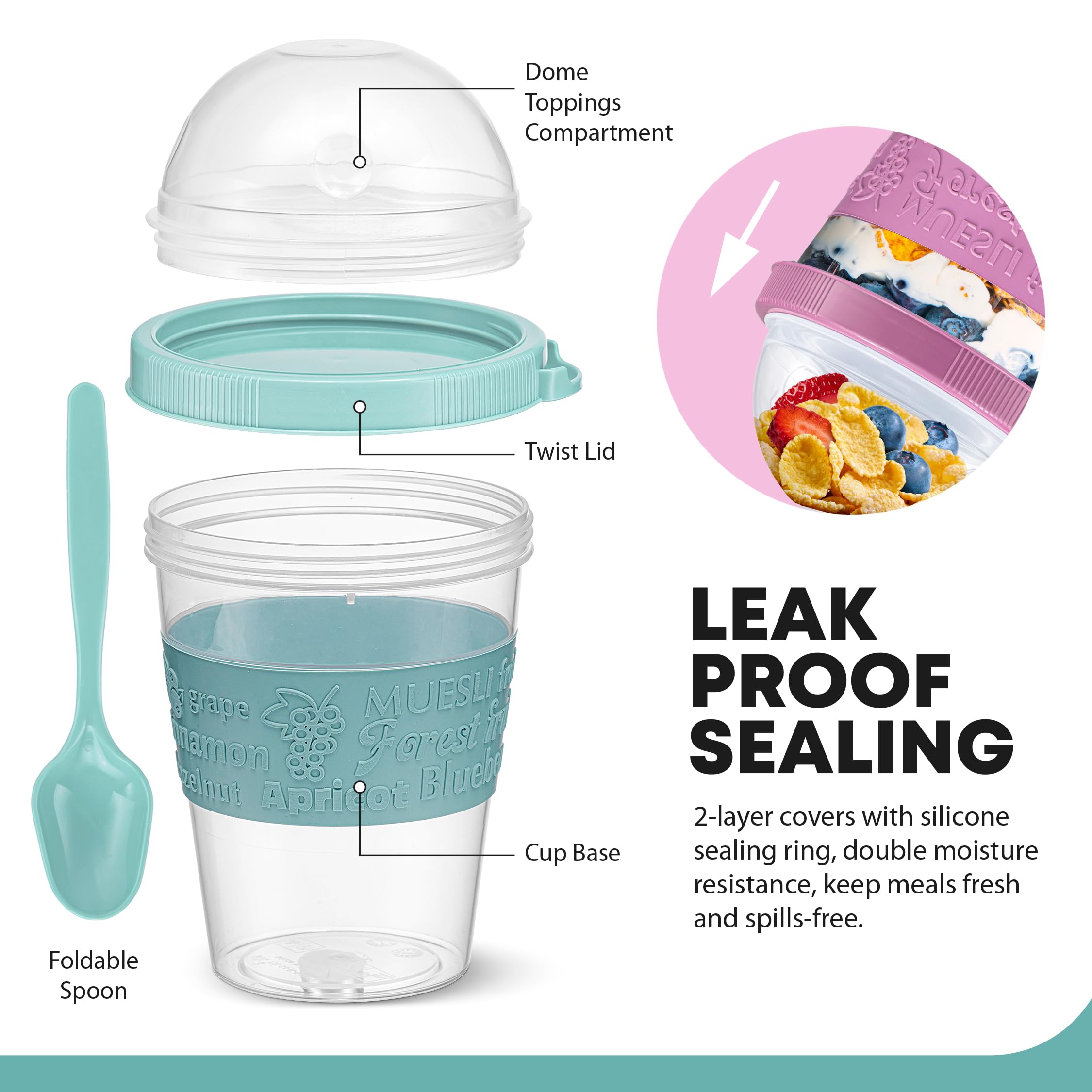 Tribello cup next to a water bottle to show 20oz scale, clear portion reference